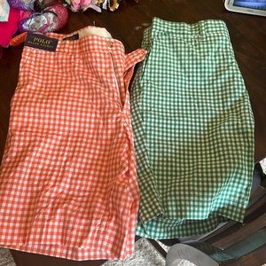 Two pairs of mens Polo size 36 new with tags shorts